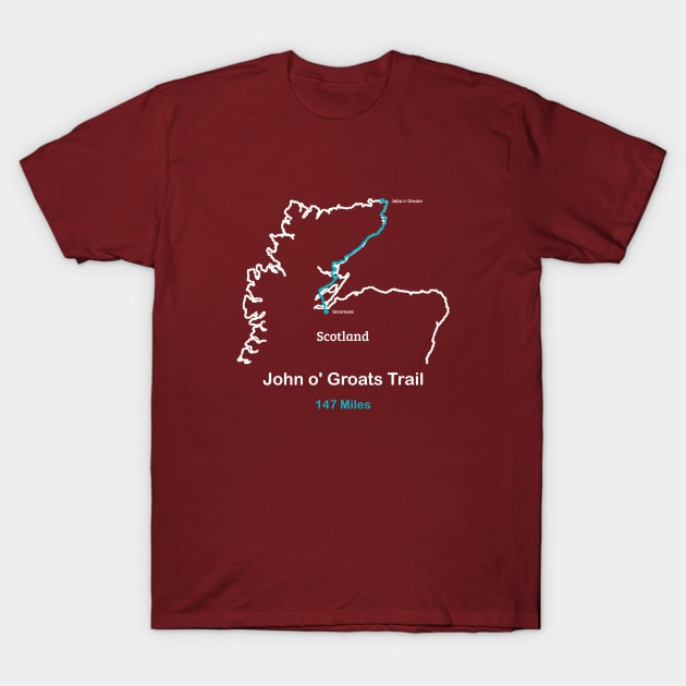 John O'Groats Trail in Scotland T-Shirt by numpdog